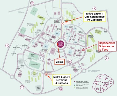 Plan du campus scientifique